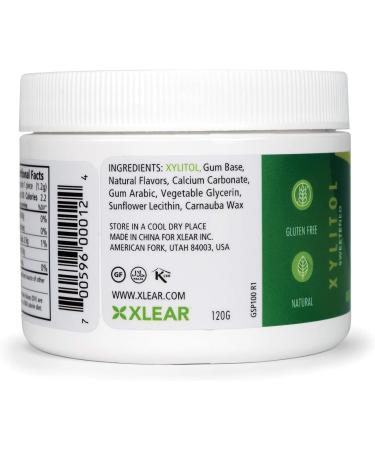 Xlear Spry Spearmint Chewing Gum - Sugar Free, 100 Count (108g) | Fresh Breath & Oral Care - Buy Online on GoSupps.com