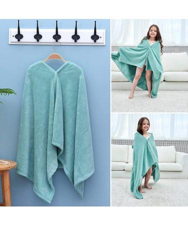 Hilmocho Baby Hooded Bath Towel | Soft Coral Velvet Swaddle Wrap Blanket | Absorbent & Warm | Green Frog Design - Buy Online on GoSupps.com