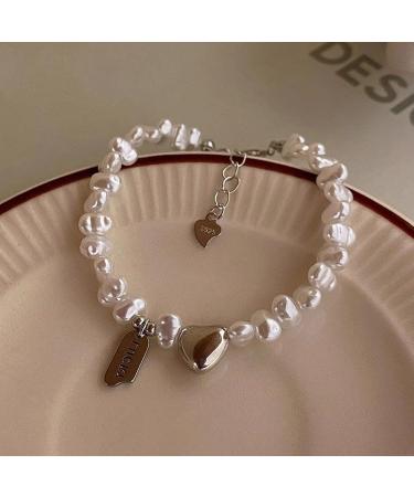 Shop Oralgo's Handmade Love Trailer Bracelets | Stylish Heart Pearls & Baroque Beads Accessories - Perfect New Year's Gift! - Buy Online on GoSupps.com