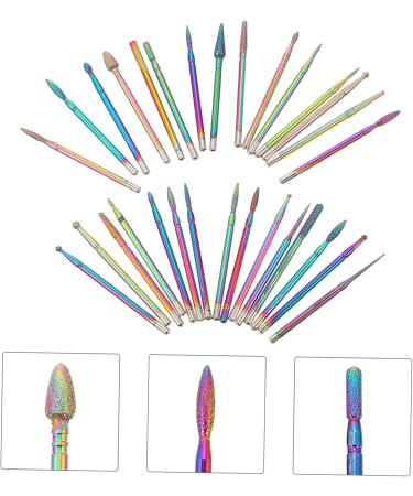 Healeved 1 Set Nail Polisher Pedicure Polishing Tool Grinding Nails Drill Nail Kits Manicure Drill Bits Cuticle Nail Art Kit Nail Grinding Accessories To Rotate Clean Manicure Tools Diamond - Buy Online on GoSupps.com