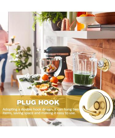 ONLYNERY Connector Holder & Socket Plug Organizer Hook - Self-Adhesive Toothbrush & Razor Holder for Shower Key & Kitchen Hook - Transparent Brown Bathrobe Organizing Solution - Buy Online on GoSupps.com