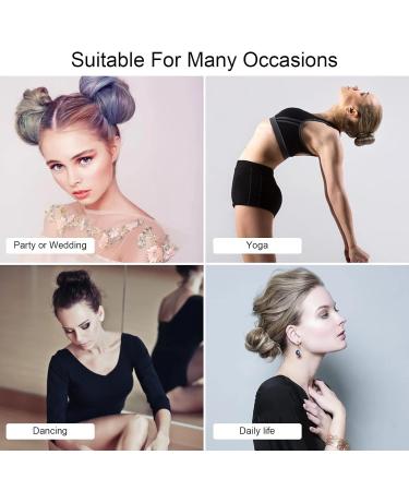 Donut Hair Bun Set - 7 Pcs (4 Sizes) with 10 Elastic Bands & 20 Clips - Perfect for Stylish Hairdos | International Shipping - Buy Online on GoSupps.com