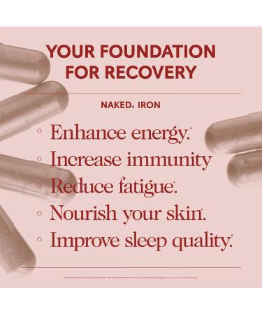 Naked Iron + Vitamin C Bundle High-Potency Supplement for Deficiency Energy Support Red Blood Cell & Daily Antioxidant Immune Support 65 mg Iron (60 Caps) + 500 mg Vitamin C (90 Caps) - Buy Online on GoSupps.com
