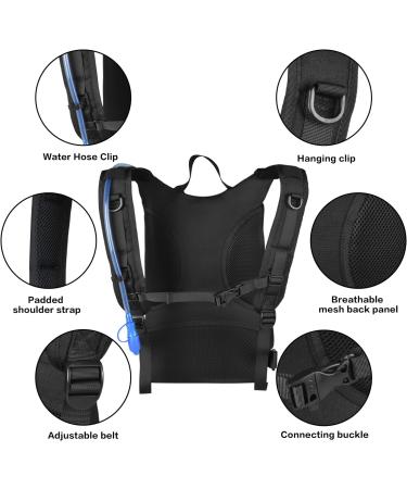 MOSISO Tactical Hydration Pack Backpack with 3L Water Bladder - Black - Buy Online on GoSupps.com