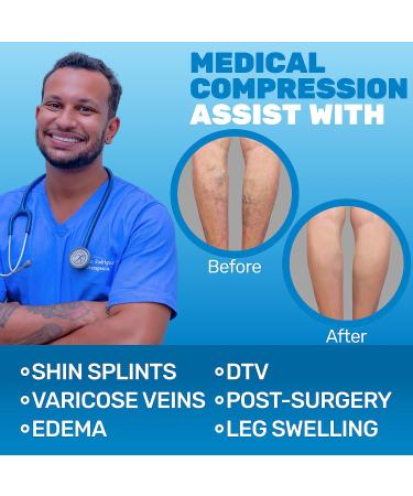 Made in USA Sheer Compression Socks for Women Circulation 15-20mmHg - Size Medium | Lightweight Knee High Support Stockings - Nude - Buy Online on GoSupps.com