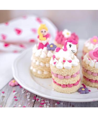 G nthart BackDecor | 18 Princess Fairy Tale Sugar Figures - Horses Flowers Crowns & More - Buy Online on GoSupps.com