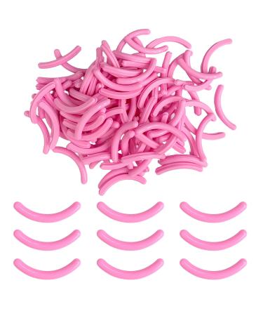 100 Pieces Eyelash Curler Refills Silicone Eyelash Curler Pads Eye Lash Curler Refills Eyelash Curler Replacement Pads Eyelash Curler Refills Fit Universal Eyelash Curler (Pink)