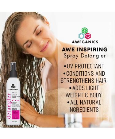 Awegaics Leave-in Conditioner Detangler Spray - Pro-Vitamin B5 Hair Detangler for Women Men & Kids - Cruelty-Free Color Safe Beautiful Scent - Shop Now - Buy Online on GoSupps.com
