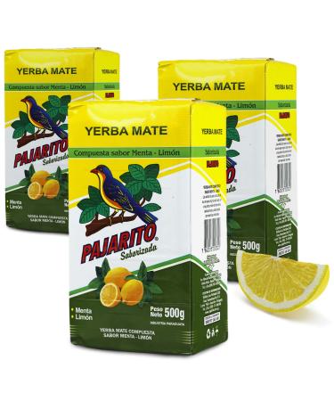 Pajarito Yerba Mat Menthe Citron 1 5 kg (3x500g) | Mat de Paraguay | Boisson d toxifiante et nergisante 1.5 kg