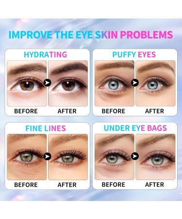 Multi-Colored Collagen Under Eye Mask - 20 Pairs | Reduce Puffiness Dark Circles & Fine Lines | Best Eye Patches for Dry Skin - International Shipping Available - Buy Online on GoSupps.com