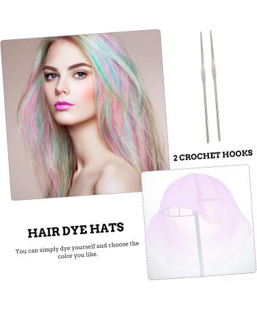 Angoily 1 Set Hair Color Highlighter Cap Hats Hair Dye Crochet Hook Dye Mixer Bowl Hairdressing Supplies Home Highlight Tool Silicone Hair Salon Caps Hair Coloring Hat Dye Caps - Buy Online on GoSupps.com