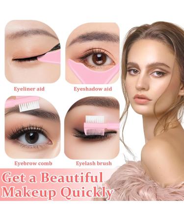 OIXYAZ OIXYA Set of 2 Eye Pencils Set of Gel Eye Pencils Foldable Eye Stencils Natural Eyelash Stamp Long Lasting Eyeliner Black & Brown - Buy Online on GoSupps.com