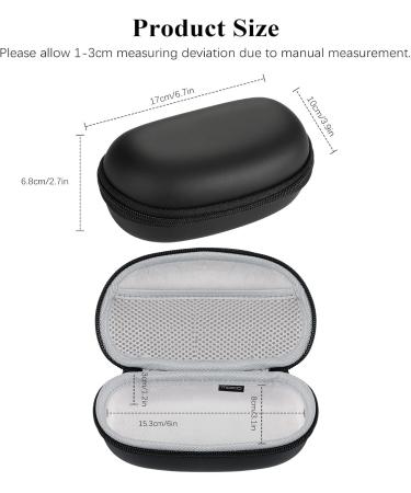 Moko 2 in 1 Glasses Case & Contact Lens Container - Portable Travel Set with Mirror & Tweezers for Men & Women | Black & White - Buy Online on GoSupps.com