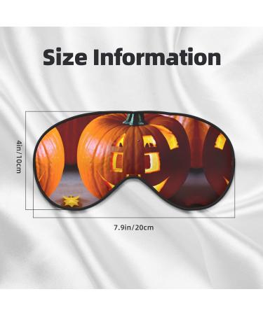 Fall Pumpkin Print Ultra-Soft Eye Mask - Light-Blocking for Comfortable Restful Sleep | International Shipping Available - Buy Online on GoSupps.com