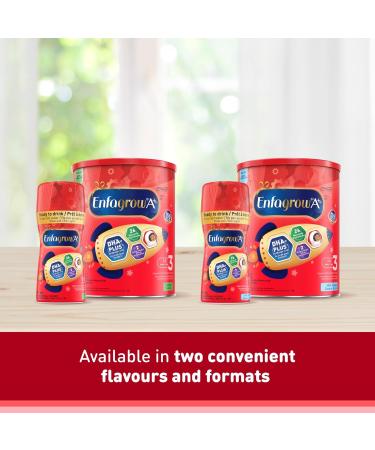Enfagrow A+ Child & Toddler Nutritional Drink Ready To Drink Bottles 26 Nutrients Milk Flavour with Brain Building DHA a type of Omega-3 fat Age 1-5 Years 237ml x 6 count - Buy Online on GoSupps.com