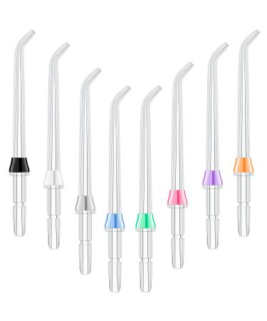 8 Pieces Compatible with Waterpik Replacement Flossers Replacement Tips, Classic Jet Tips Flosser Refill Heads Replacement Heads for Water Toothpick (Classic Jet Tips)