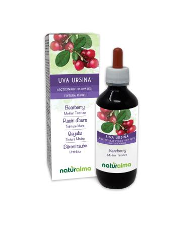 Bearberry (Arctostaphylos uva Ursi) Leaves Alcohol-Free Mother Tincture Naturalma | Liquid Extract Drops 200 ml | Food Supplement | Vegan Alcohol-free 200 ml (Pack of 1)
