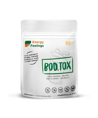 Energy Feelings Energy Feelings Bod.Tox Organic 200g | Intestin Liver & Colon Detox | Prepared for Detox Smoothies | Liver Purifier & Colon Cleansing | Organic Shake Detox Rich in Chlorophylla and Fibres