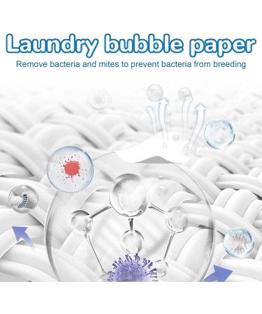 Laundry Sheets Detergent Natural Fresh Scent Washer Sheet Natural Laundry Strips Portable Efficient Laundry Detergent for Home Use Dobooo - Buy Online on GoSupps.com