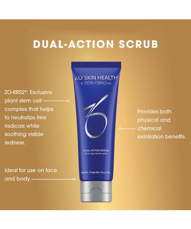 ZO Skin Health Dual Action Scrub 4 Oz - Exfoliating Face Scrub for Radiant Skin | International Shipping Available - Buy Online on GoSupps.com