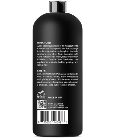 Carbonic Acid Shampoo - Sulfate Free Hair Growth for Men & Women | DHT Blocker with Saw Palmetto & Rosemary Oil - 16 fl oz - Buy Online on GoSupps.com