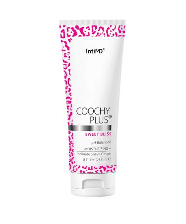 Coochy Plus Intimate Shaving Cream SWEET BLISS For Pubic, Bikini Line, Armpit - Rash-Free With Patent-Pending MOISTURIZING+ Formula – Prevents Razor Burns & Bumps, In-Grown Hairs (Tube 8oz)