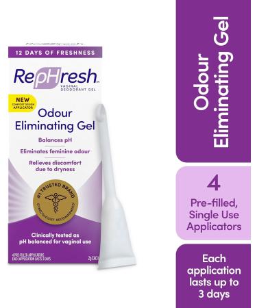 RepHresh Odour Eliminating Vaginal Gel 12 Days of Freshness 4 Pre-Filled Applicators - Buy Online on GoSupps.com