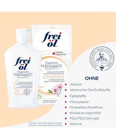 Free Oil Damm Massage Oil for Pregnant Women - Intimate Care Almond & Jojoba Vegan 60ml - Buy Online on GoSupps.com