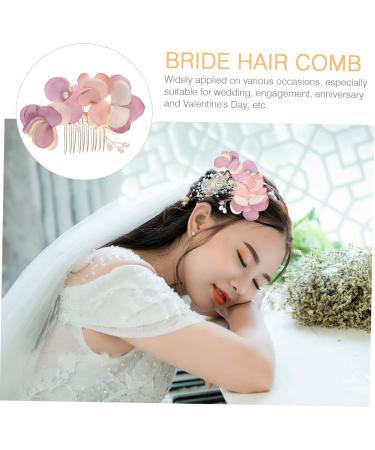 DOITOOL Bridal Headwear Bridal Flower Hair Comb Pearl Veil Flower Hair Accessories Bridal Hair Clip Wedding Tiara Crystal Hair Comb Rhinestone Hair Comb Floral Hair up Fabric Bride French - Buy Online on GoSupps.com