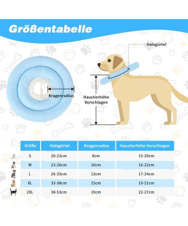 Buy Sbayool Rescue Rause Dog & Cat Adjustable Soft Recovery Collar - Prevent Licking Wounds After Surgery Blue S (Neck 20cm-23cm) - International Shipping Available - Buy Online on GoSupps.com