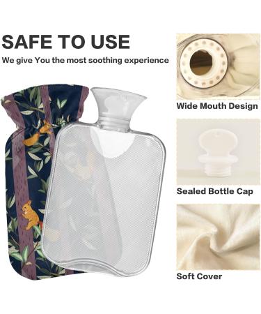 Buy OarenCol Cute Hot Water Bottle with Squirrel Design - 2L Transparent Warm-Up Bag for Cramps & Pain Relief Ships Internationally - Buy Online on GoSupps.com