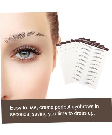 FOMIYES 48 Pcs Eyebrow Stickers 3d Stickers False Eyebrows Stickers Artificial Eyebrow Tattoos 6d Tool Hair - Buy Online on GoSupps.com