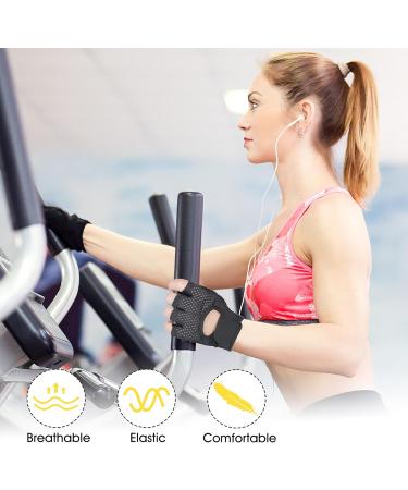 Training Gloves for Fitness | Breathable Short Finger Non-Slip Gloves for Weight Lifting Cycling & Climbing - Unisex - Buy Online on GoSupps.com