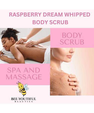 Bee-Youtiful Beauties Raspberry Dream Whipped Body Scrub | All-Natural Ingredients Gently Exfoliates to Reveal Healthy Skin | Raspberry Body Scrub for All Skin Types - 2 OZ - Buy Online on GoSupps.com