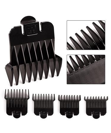 Snap-on Blade Attachment Combs Set for GTX, GTO, and GO Clippers - Black (4-comb Set) - Buy Online on GoSupps.com