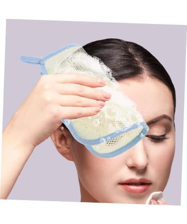 OHPHCALL 4pcs Square Towel Soap Bag Exfoliating Washcloth Exfoliating Cloth Body Cloth Scrubber Nylon Beige - Buy Online on GoSupps.com