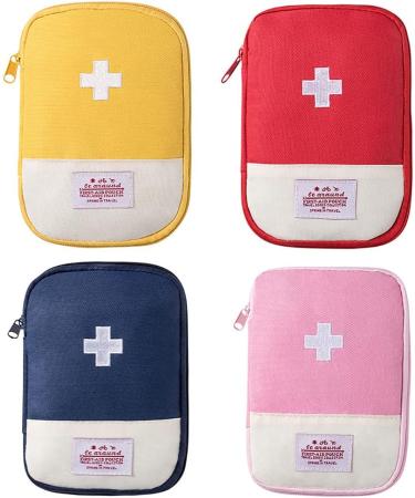 Surakey Mini First Aid Bag - Portable Medication Storage for Travel Camping & Sports - Compact Emergency Medical Bag (Red) - Buy Online on GoSupps.com