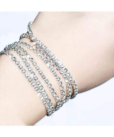 10 Yards 3MM Crystal Rhinestone Close Chain Trim for DIY Decoration - Silver Claw Chain for Sewing, Crafts, Jewelry - 1 Roll SS12 Rhinestone Cup Chain - Christmas Gift - Buy Online on GoSupps.com