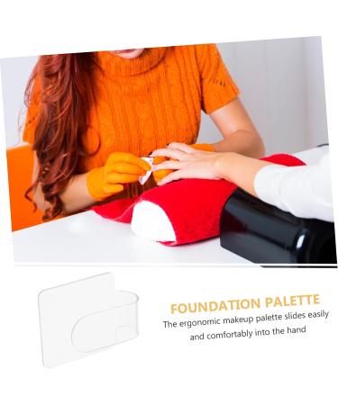  TOVINANNA Nail Palette Color Palette For Mixing Makeup Plate For Foundation Makeup Mixing Palette Manicure Foundation Tray Small Tray - Buy Online on GoSupps.com