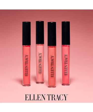 ELLEN TRACY Super Shine Lip Gloss Set - 4 Pc. Black Caps - Buy Online on GoSupps.com