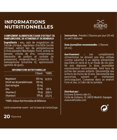 Vitamins D3 K2 | Bone Health & Immune System | Calcium Magnesium Zinc Vitamin D3 | Vegan Allergen Free & GMO | Vitamin D3 & K2 Ampoules | For 20 Days | Made in the EU - Buy Online on GoSupps.com