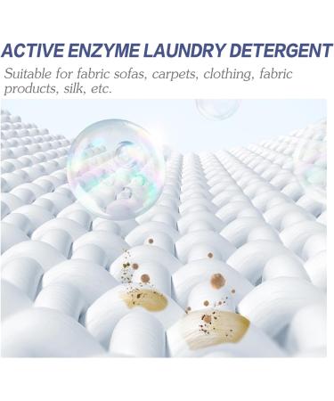 HERSIL Active Enzyme Laundry Stain Remover White Shirt Guardian Active Enzyme Clothing Stain Remover Garment Stubborn Stain Cleaner Oil Remover Clothing Quick Laundry Dry Cleaner (Purple 2PCS) - Buy Online on GoSupps.com