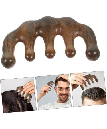 Watiifufu Sandalwood Comb - Simple & Reliable Body Massage Device | Creative Wooden Acupuncture Massager - Buy Online on GoSupps.com