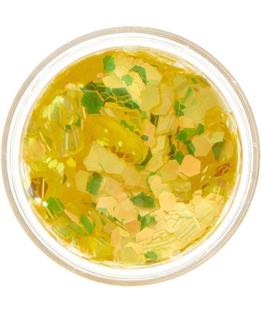 Moon Glitter Iridescent Chunky Yellow Cosmetic Glitter - 0.10oz | Face, Body, Nails, Hair & Lips - Buy Online on GoSupps.com