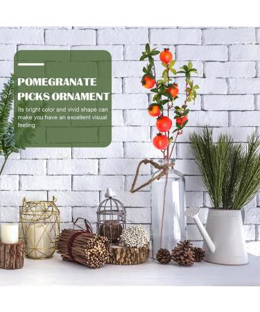 Zerodeko 2pcs Simulation Pomegranate Fruit Imitation Pomegranate Bouquet Light House Decorations for Home Pomegranate Decor Artificial Wedding Bouquet Tree Pomegranate Branch Vase Foam Red 82X5CM - Buy Online on GoSupps.com