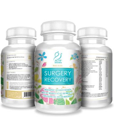 ACTIF Surgery Recovery Supplement with 20+ Advanced Factors and Omega-3 Non GMO Made in USA 90 Count Double Chlorella Factor + Zinc - Buy Online on GoSupps.com