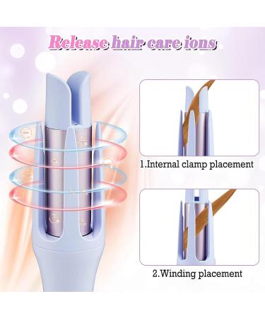 Curling Wand 1.25 Inch Big Curling Wand Auto Shut Off Produces Loose Curls Hair Iron Curler Pink - Buy Online on GoSupps.com