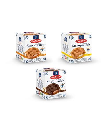 Daelman Stroopwafel - Authentic Dutch Waffle Cookies Made In Holland (4 Pack Assortment) - Buy Online on GoSupps.com