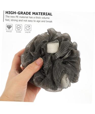 NOLITOY 4pcs Bath Scrub Ball Set | Exfoliating Pouf & Back Scrubber | Mesh Shower Sponge for Body Care - Ideal for All Skin Types - Buy Online on GoSupps.com