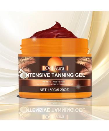 GOFLORDEN Tanning gel 150 g sun cream intensive soft brown tanning accelerator cream achieve a natural tan with natural ingredients